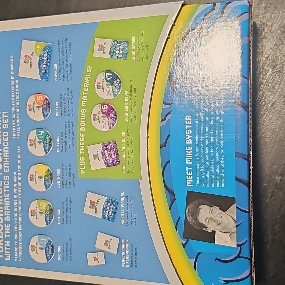 Brainetics Math & Memory System 7 DVD Enhanced Program Set - NEW - Picture 2 of 4